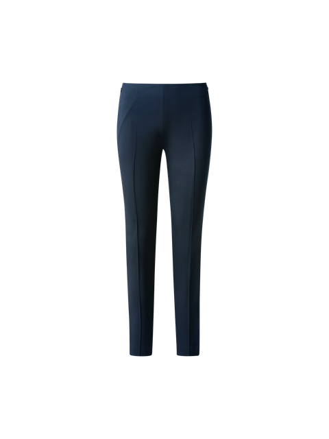 Slim-Leg Hose aus Seiden-Crêpe