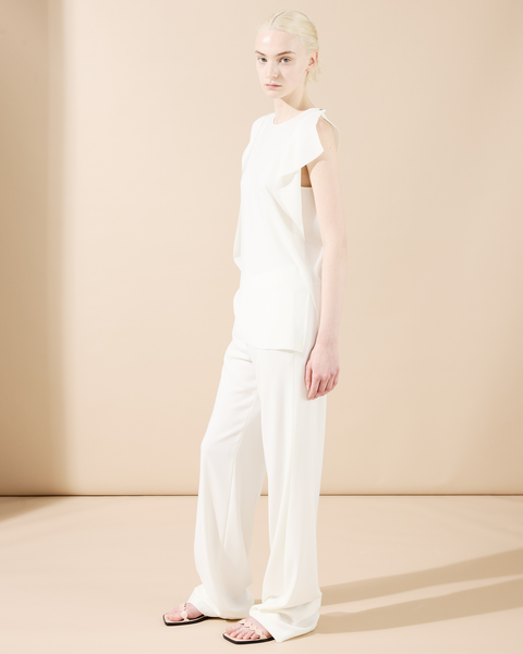 Gerade Laser-Cut-Hose mit elastischer Taille