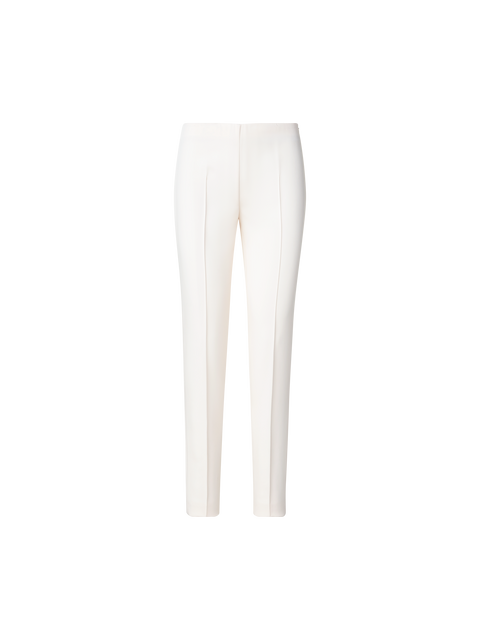 Slim-Leg Hose aus Seiden-Crêpe