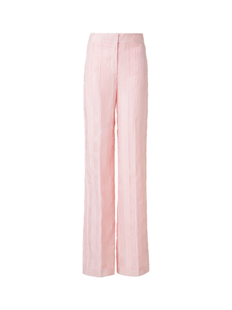 Gerade Hose aus Baumwolle mit weitem Bein