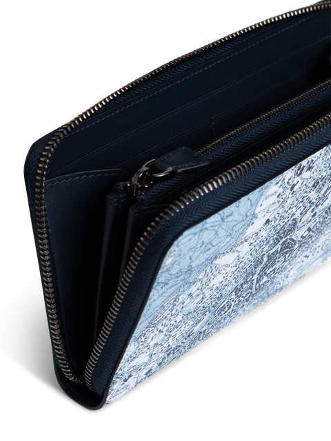Long Zip Wallet mit St. Gallen Map Druck