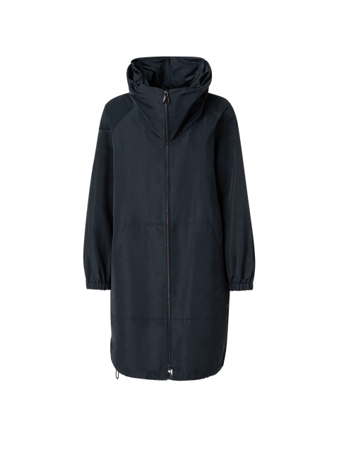 Parka aus wasserabweisendem Seidentaft