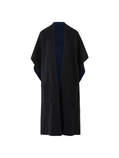 Bi-Color Kaschmir Doubleface Strick Cape