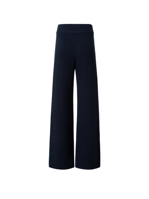 Weite Strickhose aus Woll-Kaschmir-Mischung