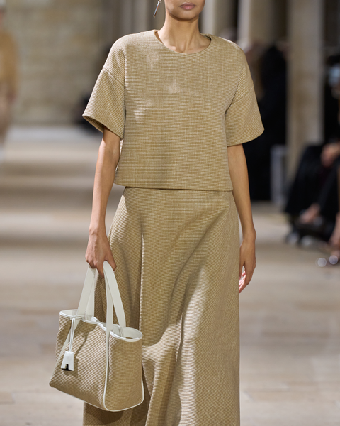 Boxy-Bluse aus weichem Baumwoll-Raffia