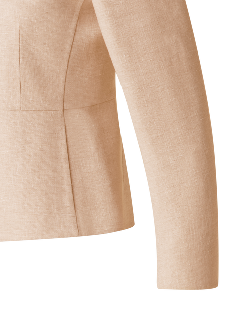 Taillierte Jacke aus Leinen-Doubleface