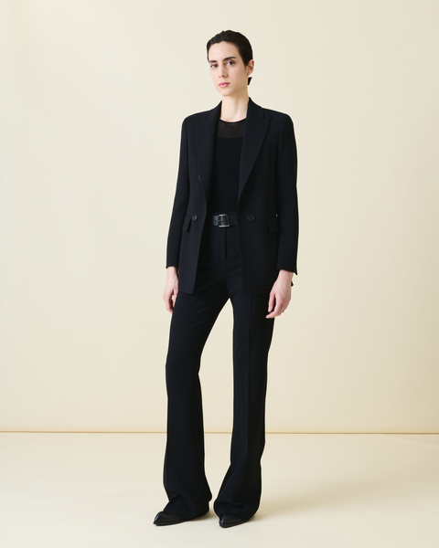 Bootcut Hose aus Woll-Doubleface