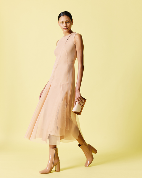 Asymmetrisches Midikleid