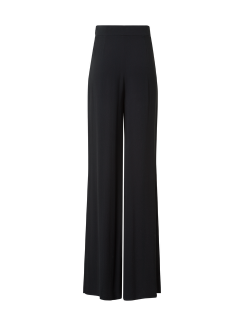 Palazzo-Seidenhose mit seitlichen Schlitzen