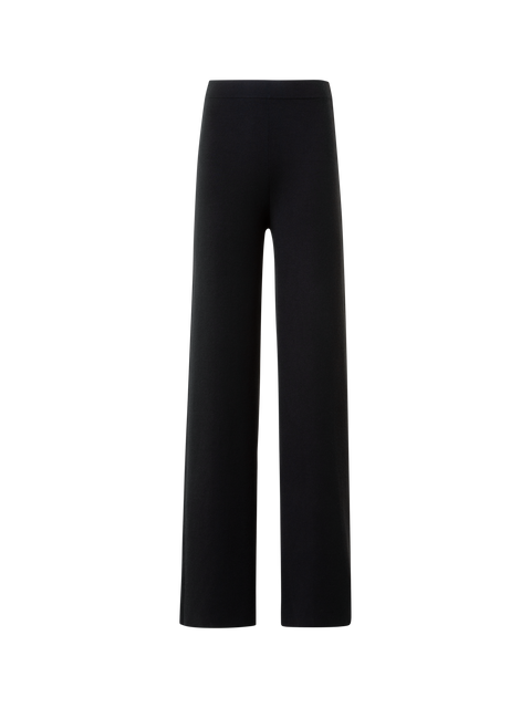 Leicht ausgestellte Kaschmir Seide Strickhose