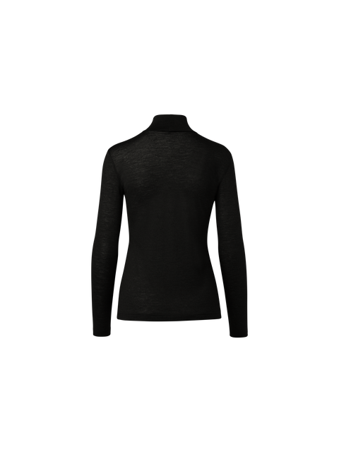 Rollkragenpullover aus Kaschmir-Seiden-Jersey