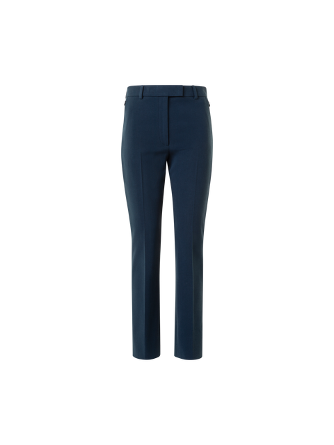 Cropped Stretch Lyocell Wollhose gerade