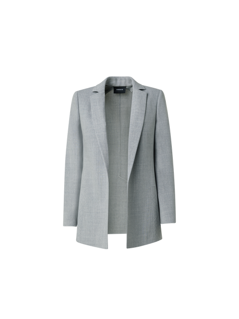 Blazer aus Woll-Doubleface mit langem Revers