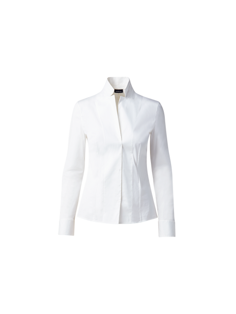 Bluse in Baumwolle Stretch