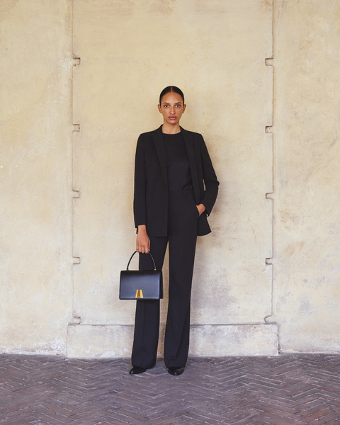 Blazer aus Woll-Doubleface mit langem Revers