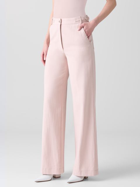Weite Hose aus Baumwoll-Denim-Stretch