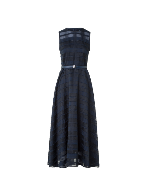 Kariertes Fit and Flare Midikleid