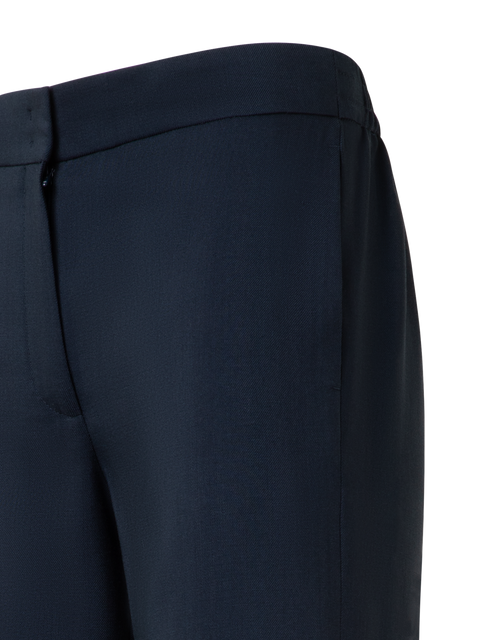 Gerade Cool Wool-Hose mit elastischem Bund