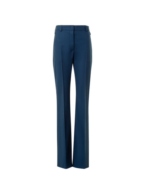 Leichte Bootcut-Stretch-Wollflanellhose