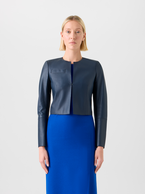 Kurze Lederjacke