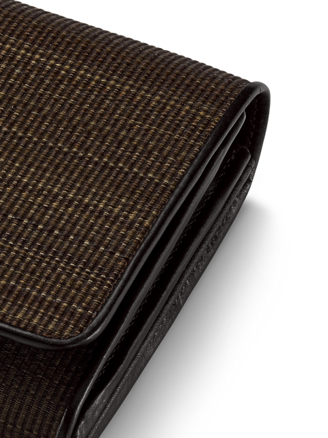 Long Over Flap Wallet in Horshair