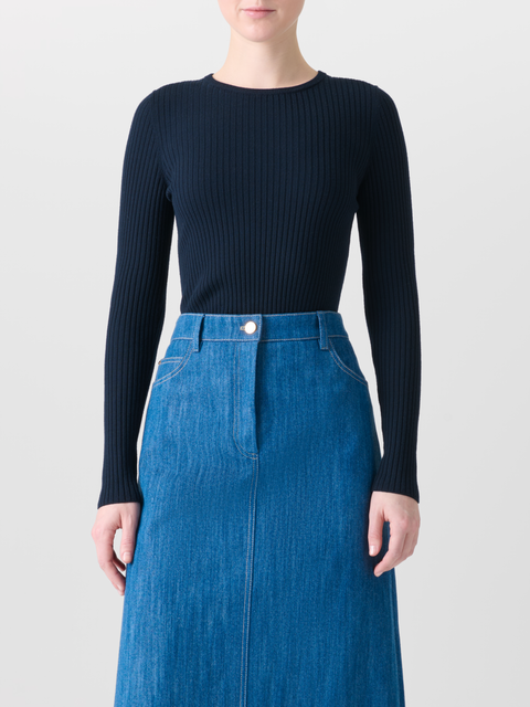 Kurzarmpullover aus Merinowolle