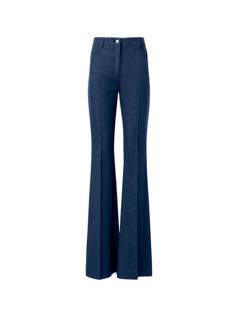 Bootcut Hose aus Baumwoll-Stretch-Denim