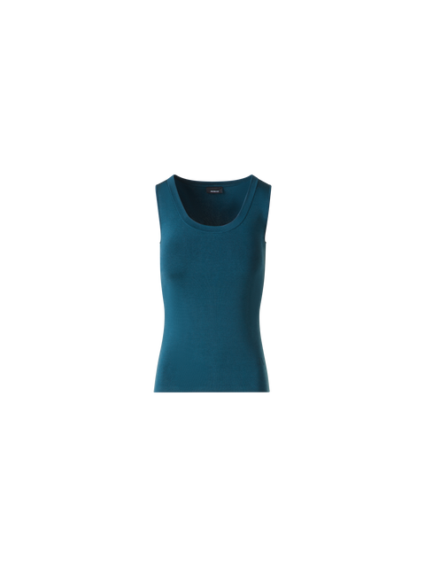 Strick-Tank-Top aus Seiden-Stretch