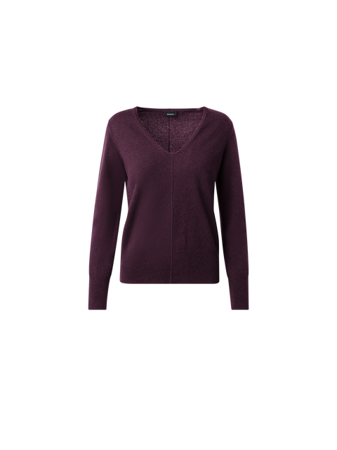 Kaschmir-Pullover mit V-Ausschnitt
