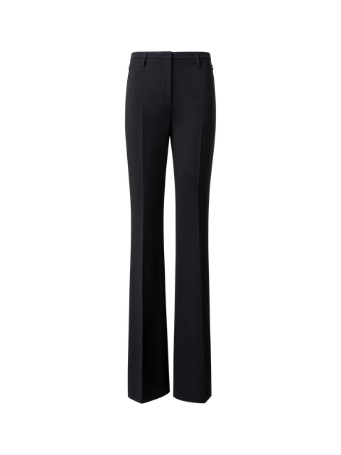 Bootcut Hose aus Woll-Doubleface