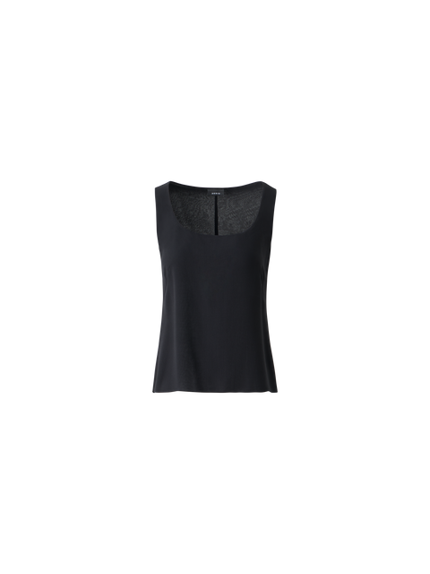 Ärmellose Seidenbluse