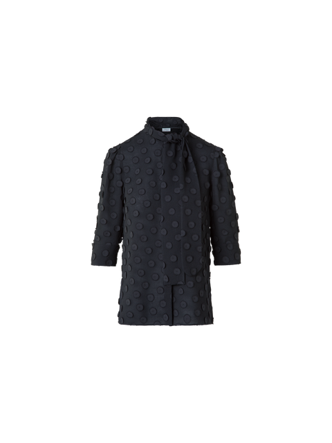 Bluse mit Schleife und 3D Polka Dots