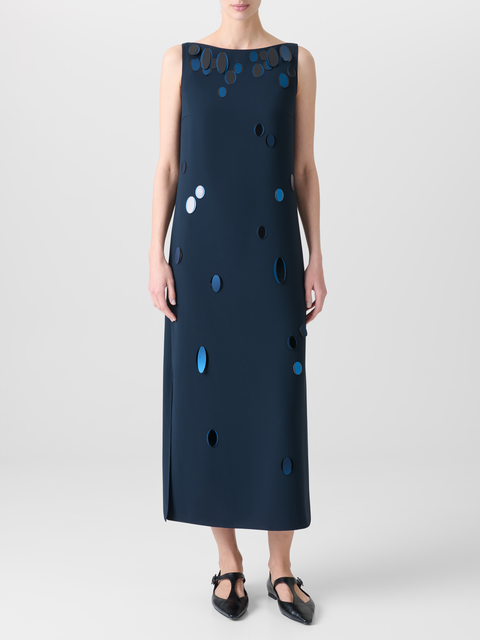 Festes Laser Cut Tunikakleid mit Dropping Dots