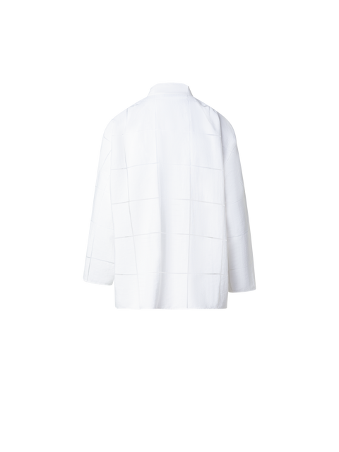 Kimono-Bluse mit Window-Karo