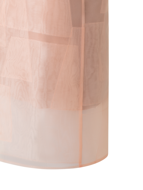 Etuikleid aus transparentem Trapez-Organza