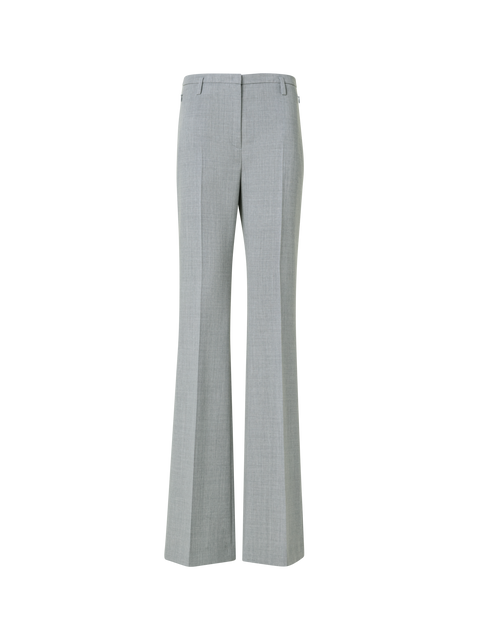Bootcut Hose aus Woll-Doubleface