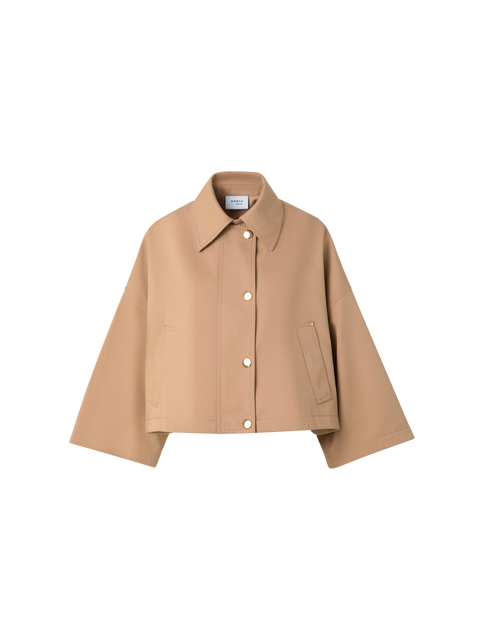 Wasserabweisende Jacke aus Baumwoll-Gabardine