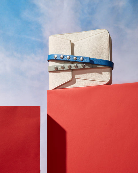 Ledergürtel mit AKRIS-Druckknöpfen