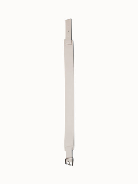Taillengürtel aus Leder mit Trapezschnalle
