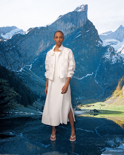 Mirrored Trapezoid Baumwoll-Blouson-Jacke