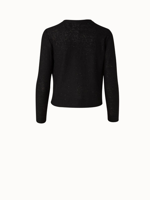 Strickjacke mit feinen Pailletten