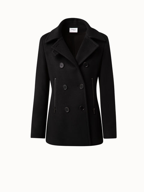 Caban Jacke aus Wollmischung