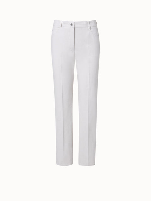 Gerade Hose aus Baumwoll-Stretch-Denim