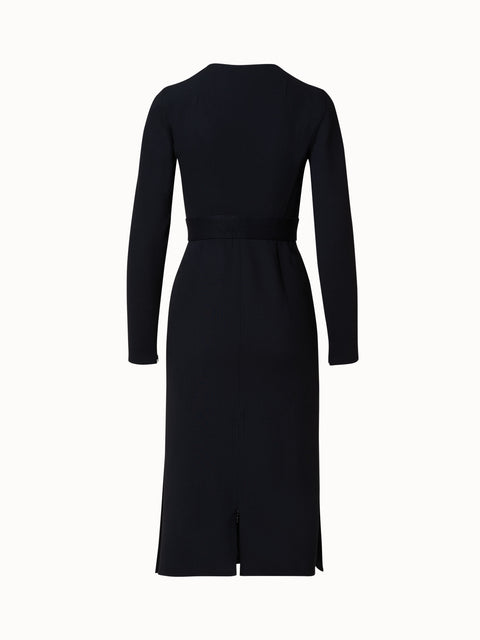Double-Face Midikleid aus Wolle