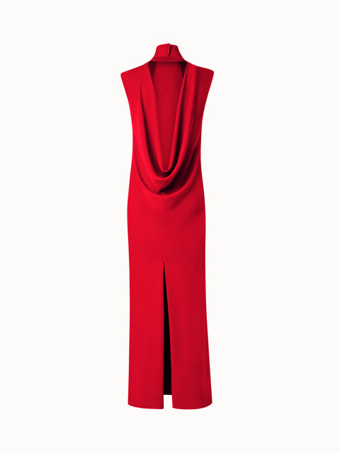 Abendkleid aus Seiden-Crêpe