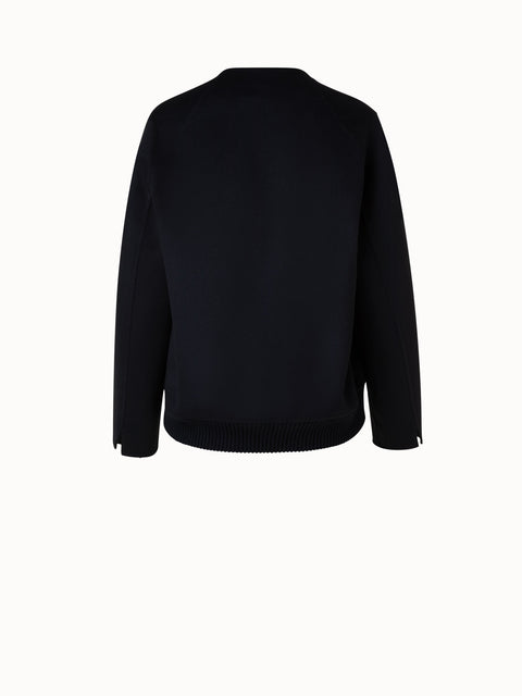 Doubleface Bomberjacke aus Kaschmir
