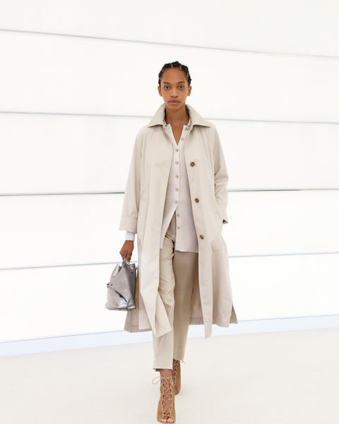 Mantel aus Baumwoll-Gabardine